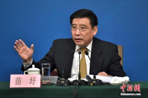 資料圖：苗圩。<a target='_blank' href='http://www.chinanews.com/'>中新社</a>記者金碩攝