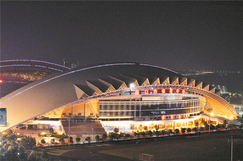 東新區(qū)夜色璀璨，如詩如畫