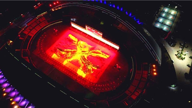 省十三運(yùn)會(huì)開(kāi)幕式彩排照，先睹為快