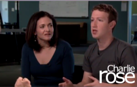 Facebook CEO馬克·扎克伯格(Mark Zuckerberg)與COO雪莉·桑德伯格(Sheryl Sandberg)參加電視脫口秀節(jié)目現(xiàn)場(chǎng) Facebook CEO馬克·扎克伯格(Mark Zuckerberg)與COO雪莉·桑德伯格(Sheryl Sandberg)參加電視脫口秀節(jié)目現(xiàn)場(chǎng)